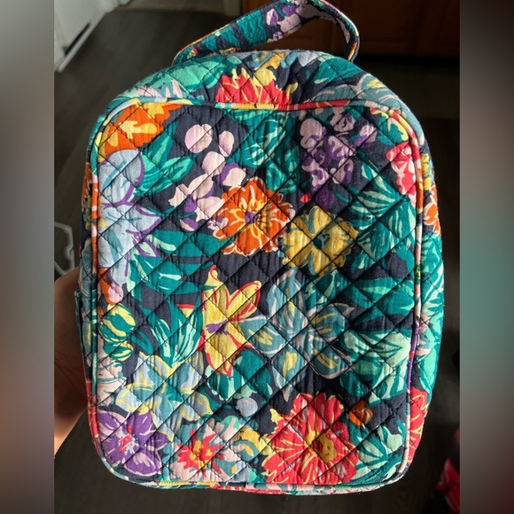 Vera Bradley Teal Floral Lunch Bag - Picture 3 of 9